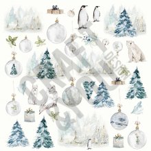 CP-AW09 One-sided paper-elements-Craft & You Design 30.5x30.5 ARCTIC WINTER 09