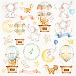 CP-BA07 Elements for self-cutting out 12x12" Baby Adventure (10 pcs )