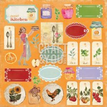 CP-MHG07 One-sided paper-elements-Craft & You Design 30.5x30.5 My Home Garden 07