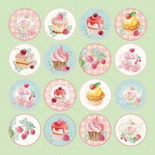 CP-SD07 One-sided paper-elements-Craft & You Design 30.5x30.5 Sweet Dessert 07