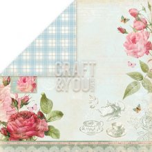 CP-TT03  Double-sided paper 12x12" Tea Time 03