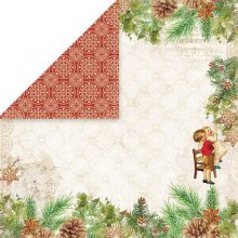 CP-VC05 Double-sided 12"x12"  Vintage Christmas 05