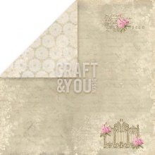 CP-WG01  Double-sided paper 12x12" WEDDING GARDEN 01
