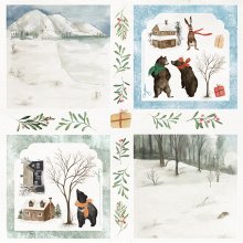 CP-WH08 One-sided paper-elements-Craft & You Design 30.5x30.5 WINTER HOLIDAY 08