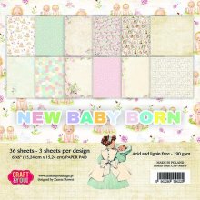 CPB-NBB15 Block 15x15 Craft&You Design - New Baby Born