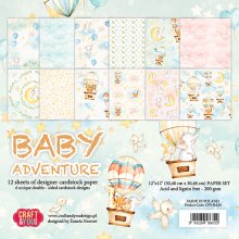 CPS-BA30 Paper set 12x12" Craft&You Design - Baby Adventure