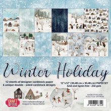 CPS-WH30 Paper set 12x12" Craft&You Design - WINTER HOLIDAY 