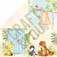 CP-WS02 Double-sided paper Craft & You Design 30.5x30.5 WOODLAND STORY 02