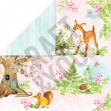 CP-WS04 Double-sided paper Craft & You Design 30.5x30.5 WOODLAND STORY 04
