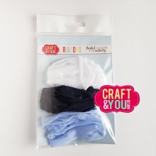 CRIB-015 RIBBONS - vintage ribbons - ARCTIC WINTER -Craft&You Design