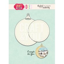 CW095 Die - Christmas ball 7 - Craft&You Design